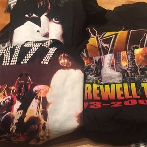 3 Kiss T Shirts assorted Xl and 2xl